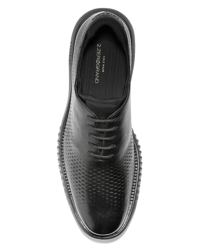 Cole Haan Men's 2.ZERØGRAND Perforated Leather Laser Cut Oxfords