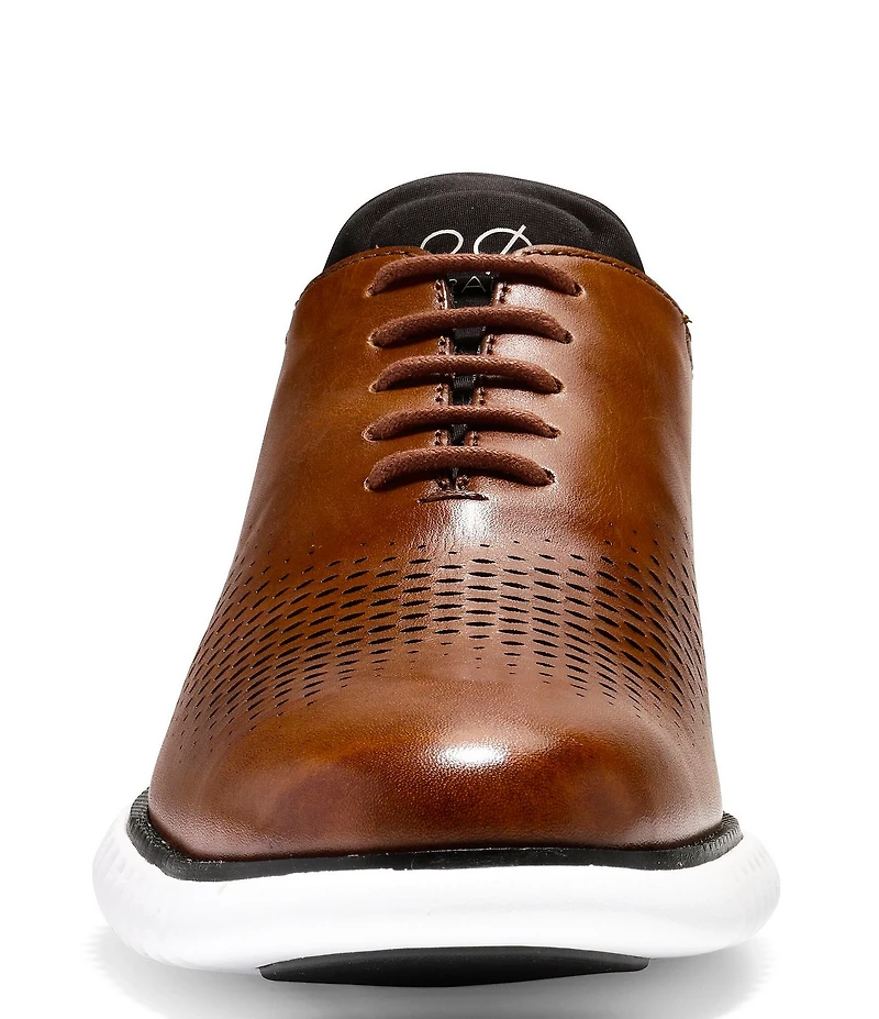 Cole Haan Men's 2.ZERØGRAND Perforated Leather Laser Cut Oxfords