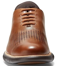 Cole Haan Men's 2.ZERØGRAND Perforated Leather Laser Cut Oxfords