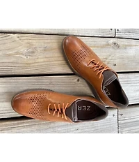 Cole Haan Men's 2.ZERØGRAND Perforated Leather Laser Cut Oxfords