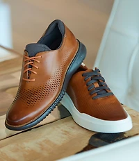 Cole Haan Men's 2.ZERØGRAND Perforated Leather Laser Cut Oxfords