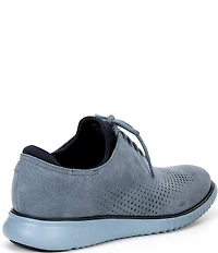 Cole Haan Men's 2.ZERØGRAND Perforated Nubuck Laser Wingtip Oxfords