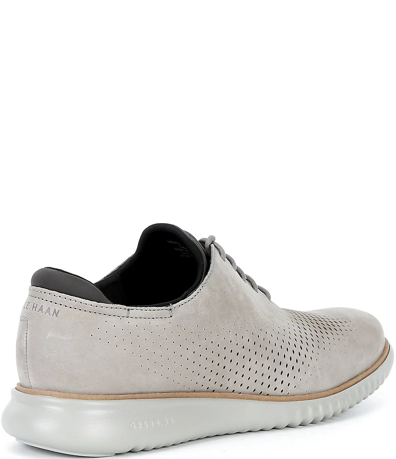 Cole Haan Men's 2.ZERØGRAND Perforated Nubuck Laser Wingtip Oxfords