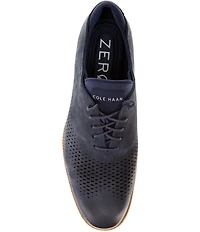 Cole Haan Men's 2.ZERØGRAND Perforated Nubuck Laser Wingtip Oxfords