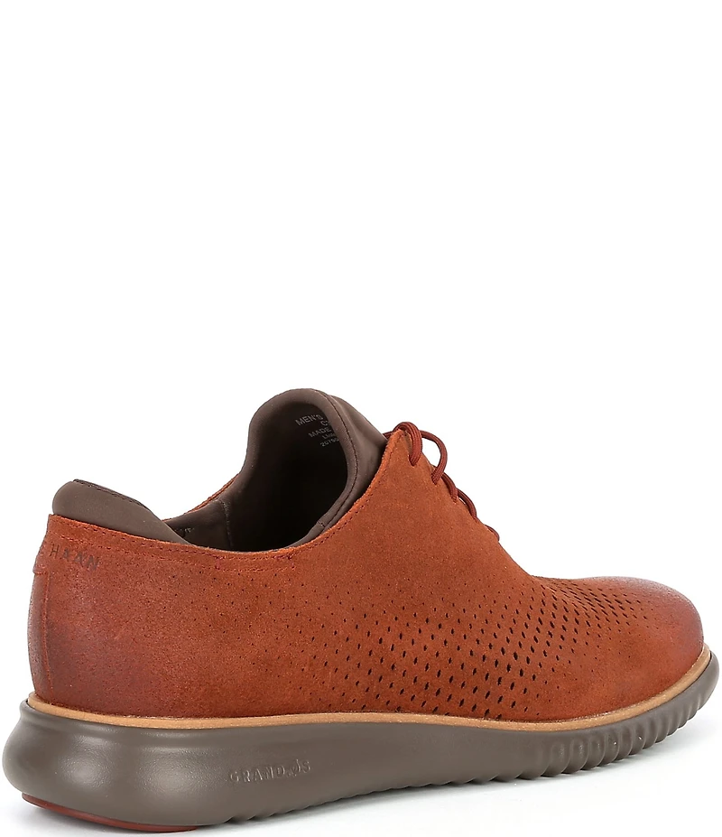 Cole Haan Men's 2.ZERØGRAND Perforated Suede Wingtip Oxfords