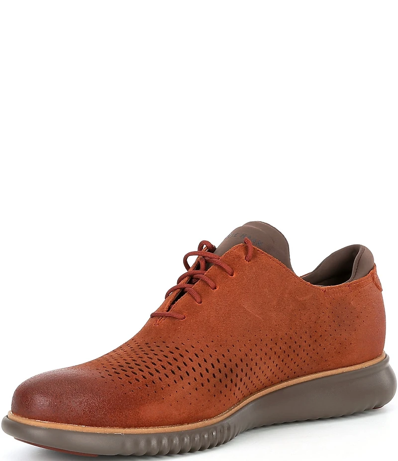 Cole Haan Men's 2.ZERØGRAND Perforated Suede Wingtip Oxfords