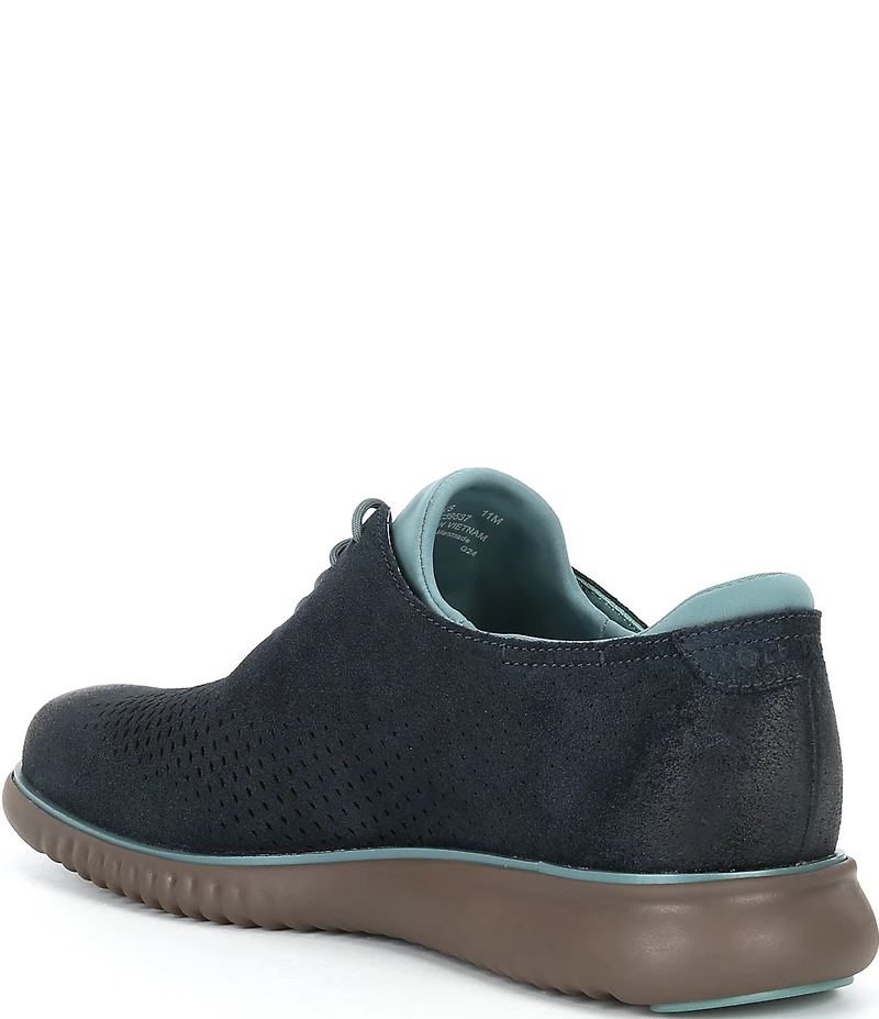 Cole Haan Men's 2.ZERØGRAND Perforated Suede Wingtip Oxfords