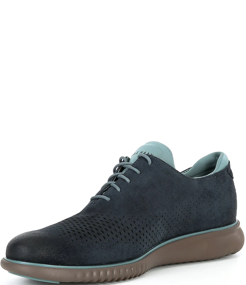 Cole Haan Men's 2.ZERØGRAND Perforated Suede Wingtip Oxfords