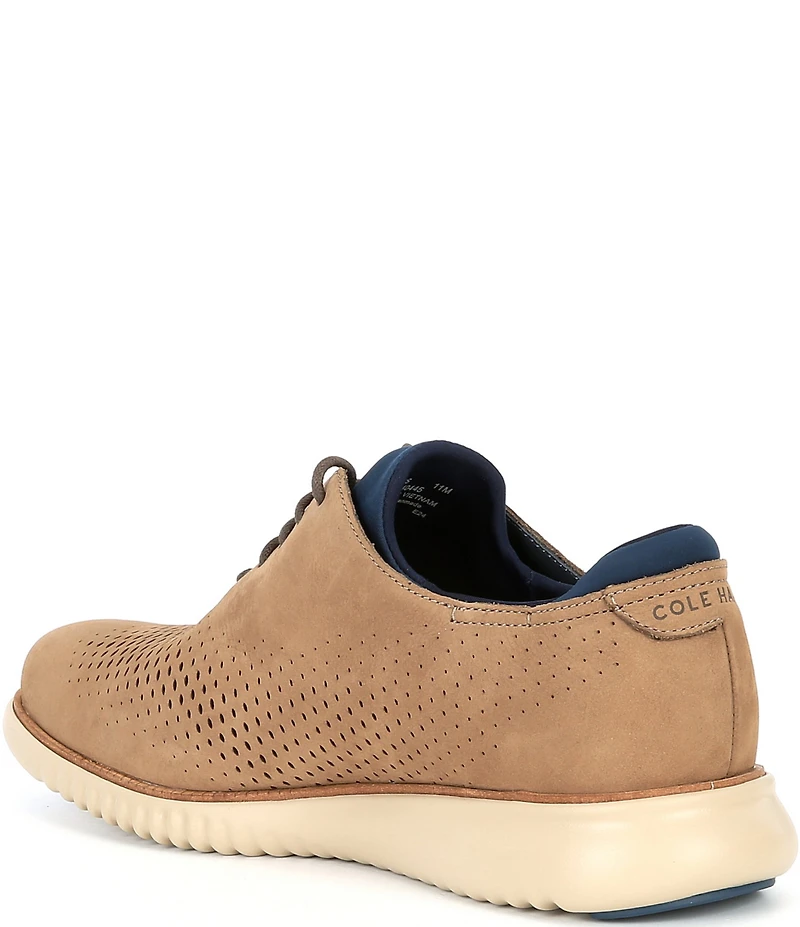 Cole Haan Men's 2.ZERØGRAND Nubuck Stitchlite™ Laser Cut Oxfords