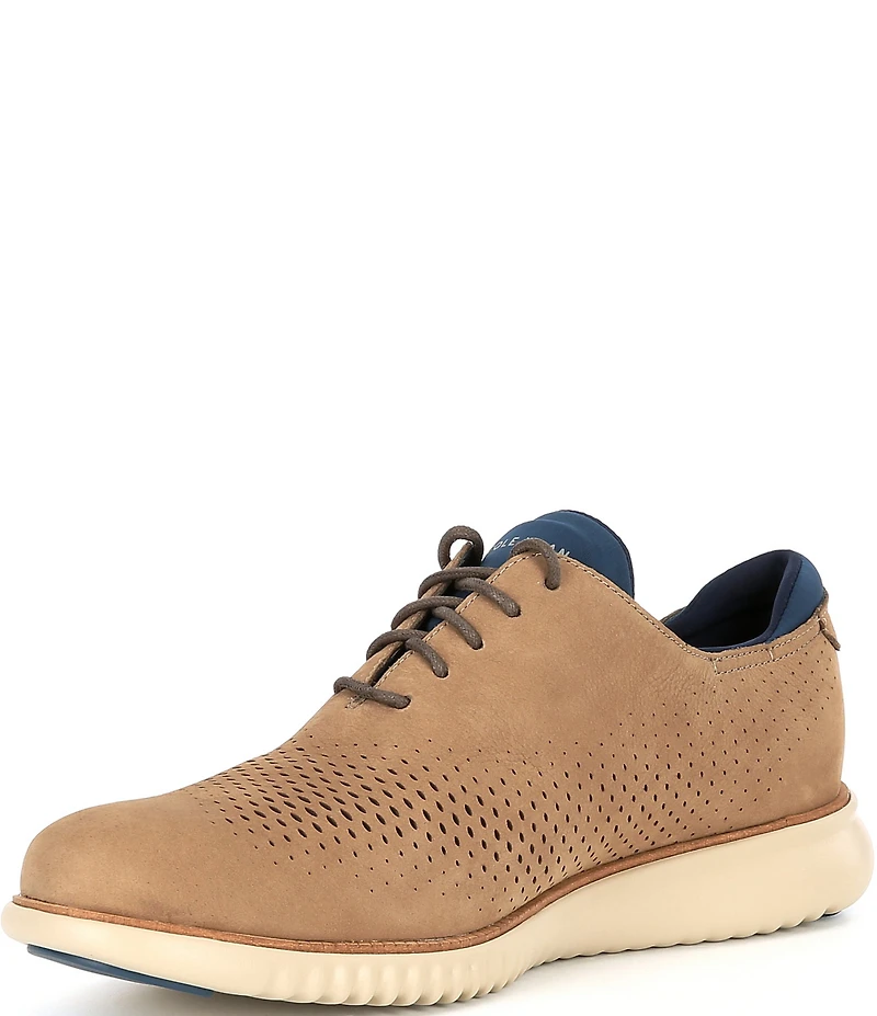 Cole Haan Men's 2.ZERØGRAND Nubuck Stitchlite™ Laser Cut Oxfords