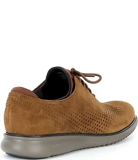 Cole Haan Men's 2.ZERØGRAND Suede Laser Cut Oxfords