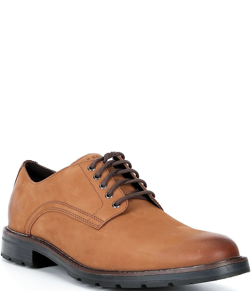 Cole Haan Men's Chamberlin Grand Water Resistant Nubuck Plain Toe Oxfords