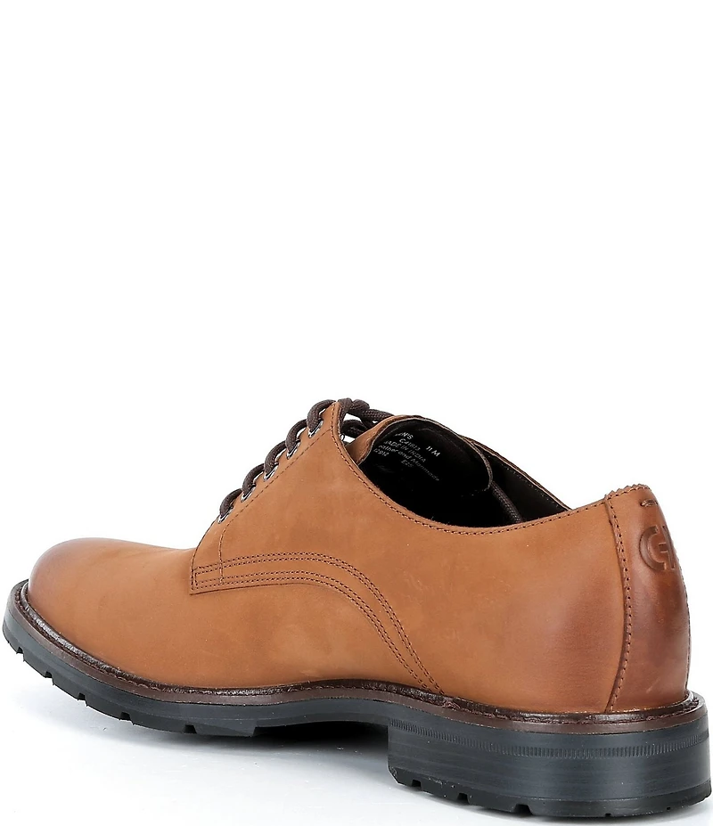 Cole Haan Men's Chamberlin Grand Water Resistant Nubuck Plain Toe Oxfords