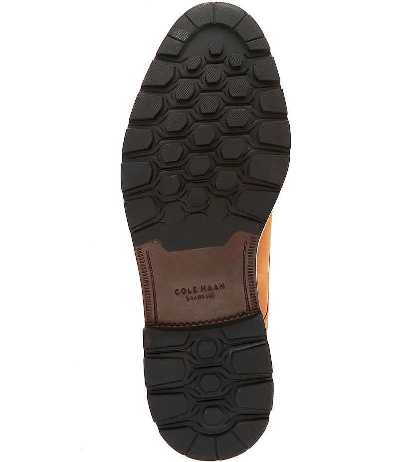 Cole Haan Men's Chamberlin Grand Water Resistant Nubuck Plain Toe Oxfords