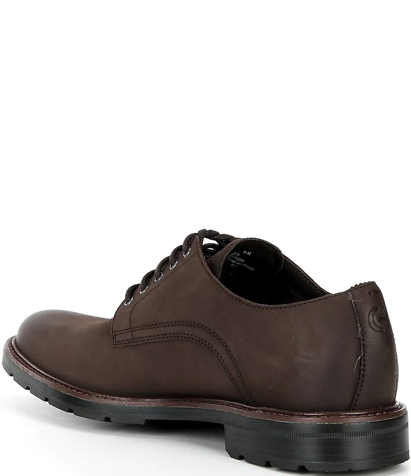 Cole Haan Men's Chamberlin Grand Water Resistant Nubuck Plain Toe Oxfords