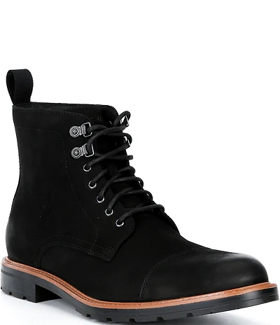 Cole Haan Men's Chamberlin Water Resistant Nubuck Cap Toe Boots