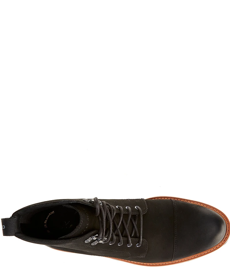 Cole Haan Men's Chamberlin Water Resistant Nubuck Cap Toe Boots