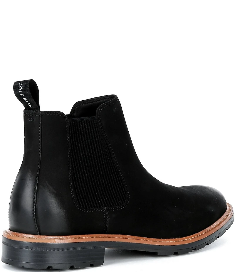 Cole Haan Men's Chamberlin Water Resistant Nubuck Chelsea Boots