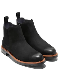 Cole Haan Men's Chamberlin Water Resistant Nubuck Chelsea Boots