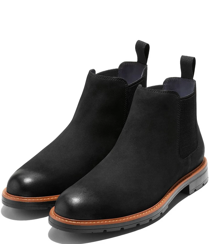 Cole Haan Men's Chamberlin Water Resistant Nubuck Chelsea Boots
