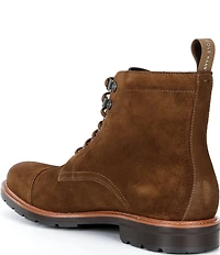 Cole Haan Men's Chamberlin Water Resistant Suede Cap Toe Boots