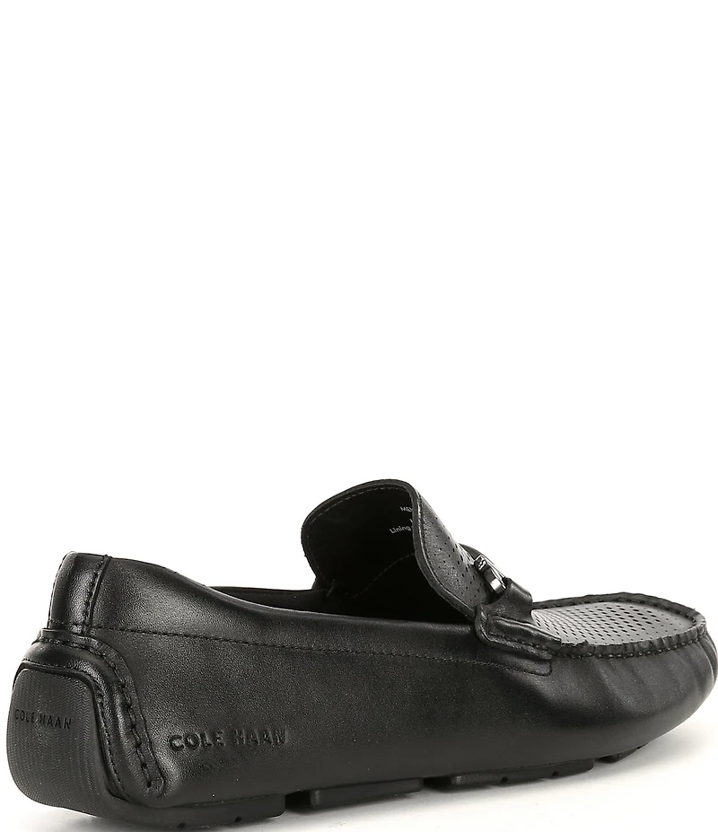 Cole Haan Men's Grand Laser Bit Buckle Leather Drivers