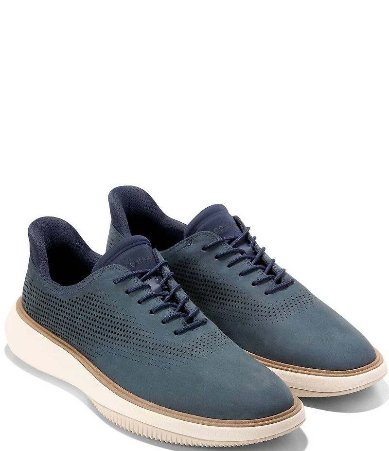 Cole Haan Men's Grand Phaze Quick-On Nubuck Oxfords