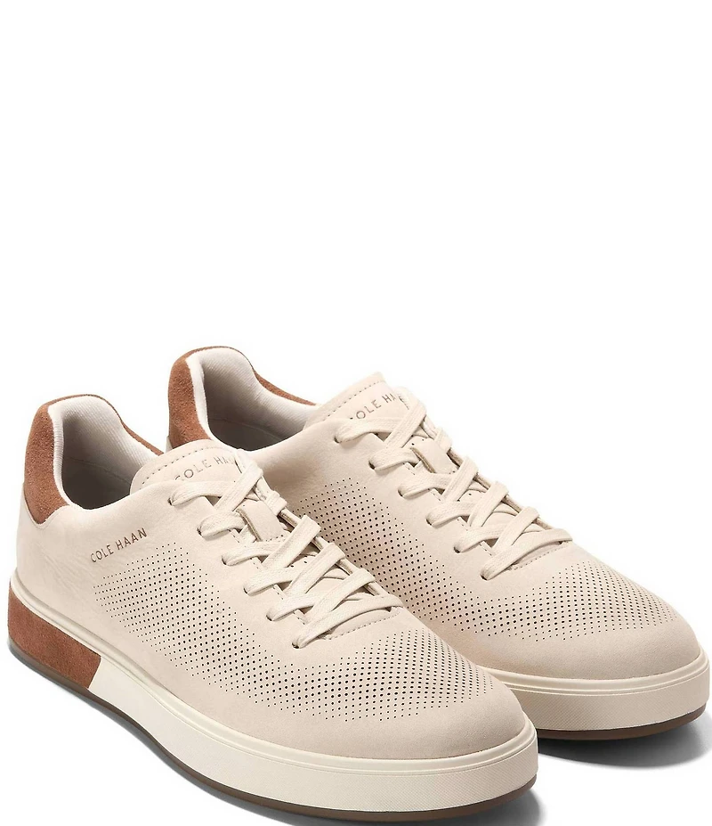Cole Haan Men's GrandPrø Angleace Perforated Nubuck Sneakers