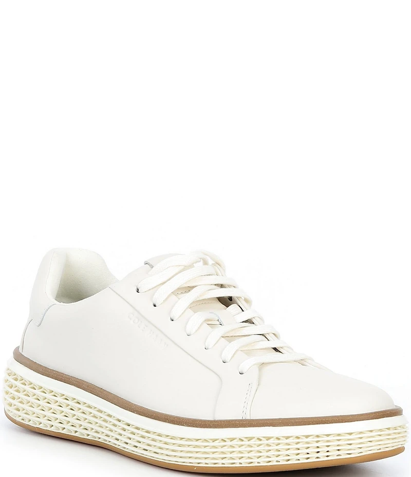 Cole Haan Men's GrandPrø Court SKYWEAVE Leather Sneakers