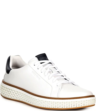 Cole Haan Men's GrandPrø Court SKYWEAVE Leather Sneakers