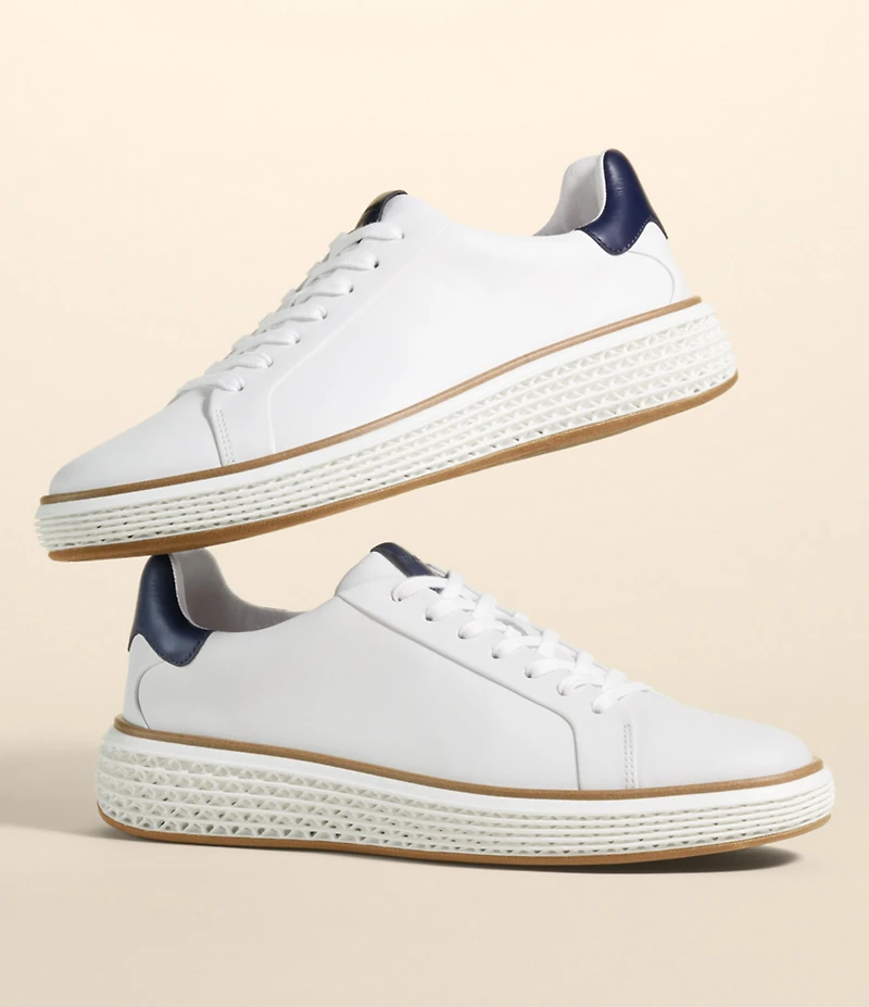Cole Haan Men's GrandPrø Court SKYWEAVE Leather Sneakers
