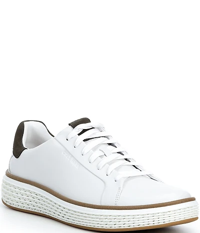 Cole Haan Men's GrandPrø Court SKYWEAVE Leather Sneakers