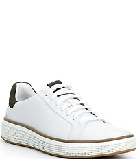 Cole Haan Men's GrandPrø Court SKYWEAVE Leather Sneakers