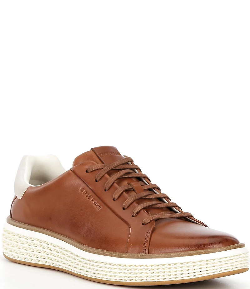 Cole Haan Men's GrandPrø Court SKYWEAVE Leather Sneakers