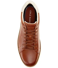 Cole Haan Men's GrandPrø Court SKYWEAVE Leather Sneakers