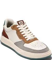 Cole Haan Men's GrandPrø Crossover Leather and Suede Perforated Detail Sneakers
