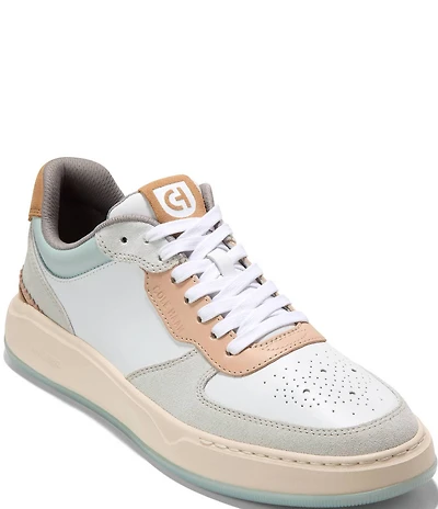 Cole Haan Men's GrandPrø Crossover Leather and Suede Perforated Detail Sneakers