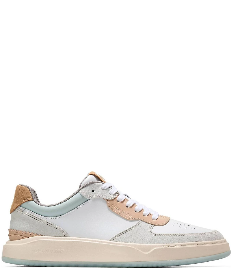Cole Haan Men's GrandPrø Crossover Leather and Suede Perforated Detail Sneakers