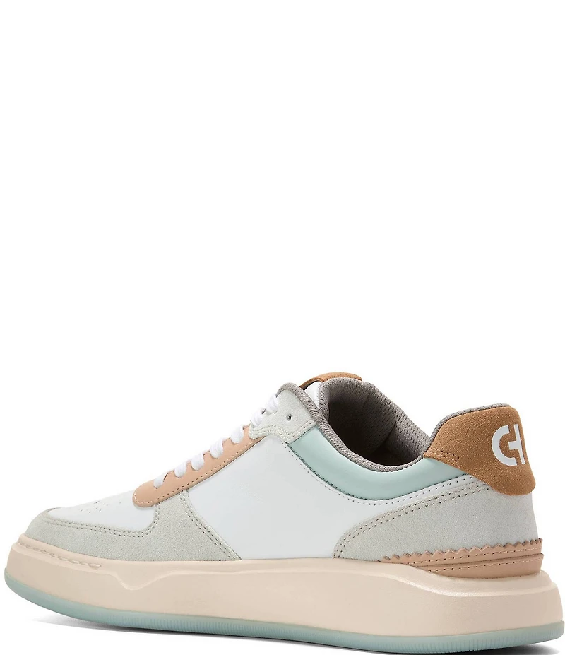 Cole Haan Men's GrandPrø Crossover Leather and Suede Perforated Detail Sneakers