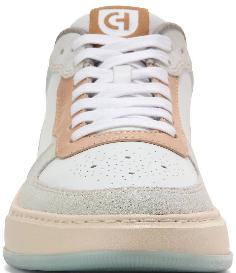 Cole Haan Men's GrandPrø Crossover Leather and Suede Perforated Detail Sneakers