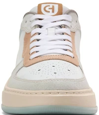 Cole Haan Men's GrandPrø Crossover Leather and Suede Perforated Detail Sneakers