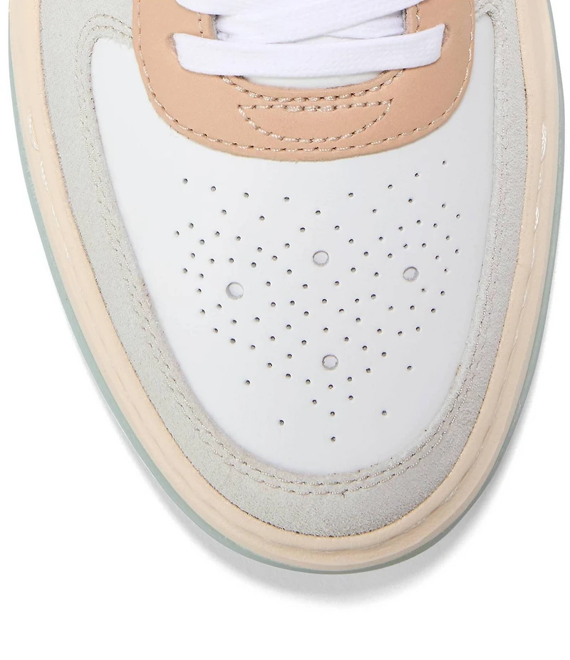 Cole Haan Men's GrandPrø Crossover Leather and Suede Perforated Detail Sneakers