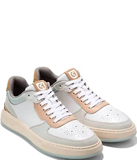 Cole Haan Men's GrandPrø Crossover Leather and Suede Perforated Detail Sneakers