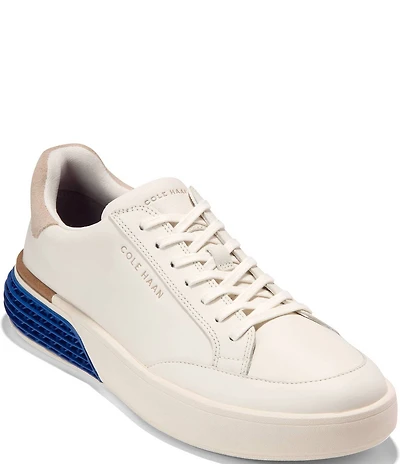 Cole Haan Men's GrandPrø Leather Halfcourt Skyweave Sneakers