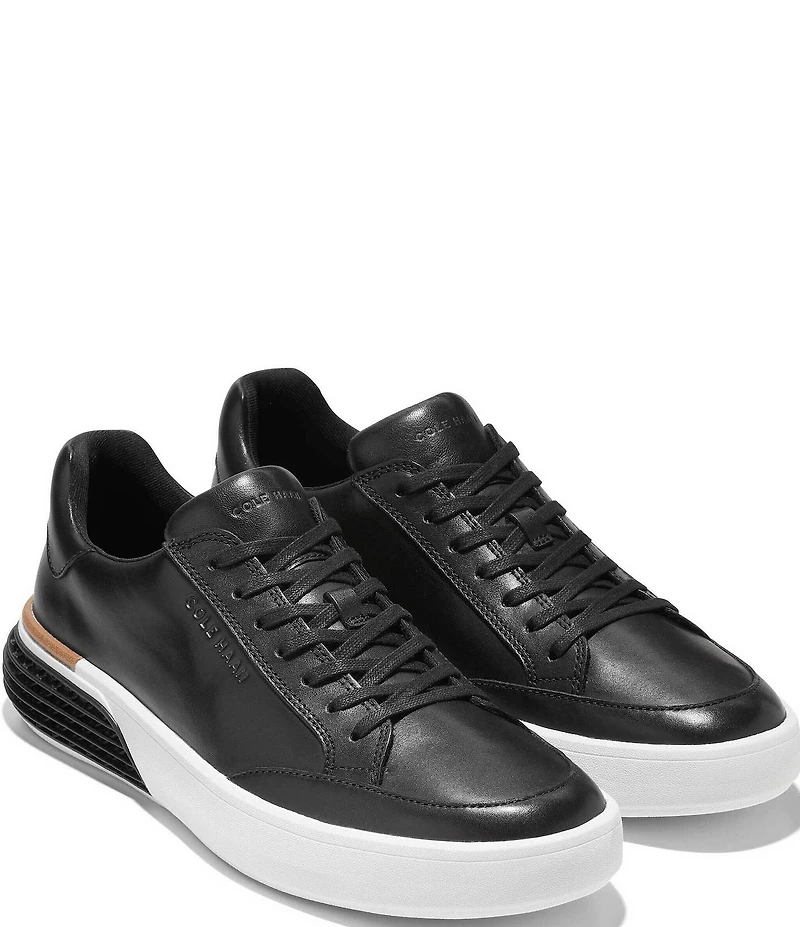 Cole Haan Men's GrandPrø Leather Halfcourt Skyweave Sneakers