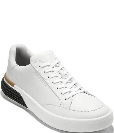 Cole Haan Men's GrandPrø Leather Halfcourt Skyweave Sneakers
