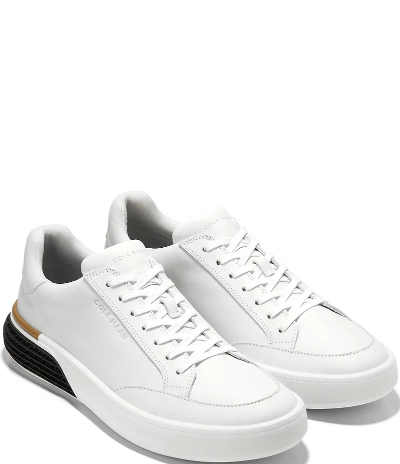 Cole Haan Men's GrandPrø Leather Halfcourt Skyweave Sneakers