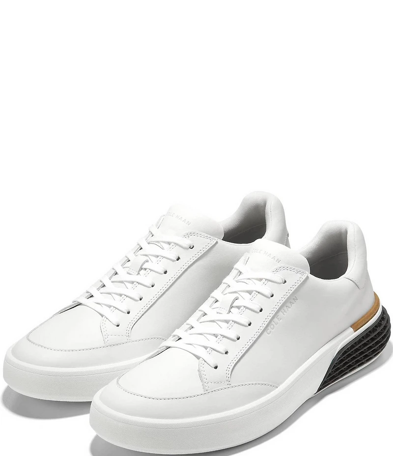 Cole Haan Men's GrandPrø Leather Halfcourt Skyweave Sneakers