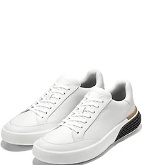 Cole Haan Men's GrandPrø Leather Halfcourt Skyweave Sneakers