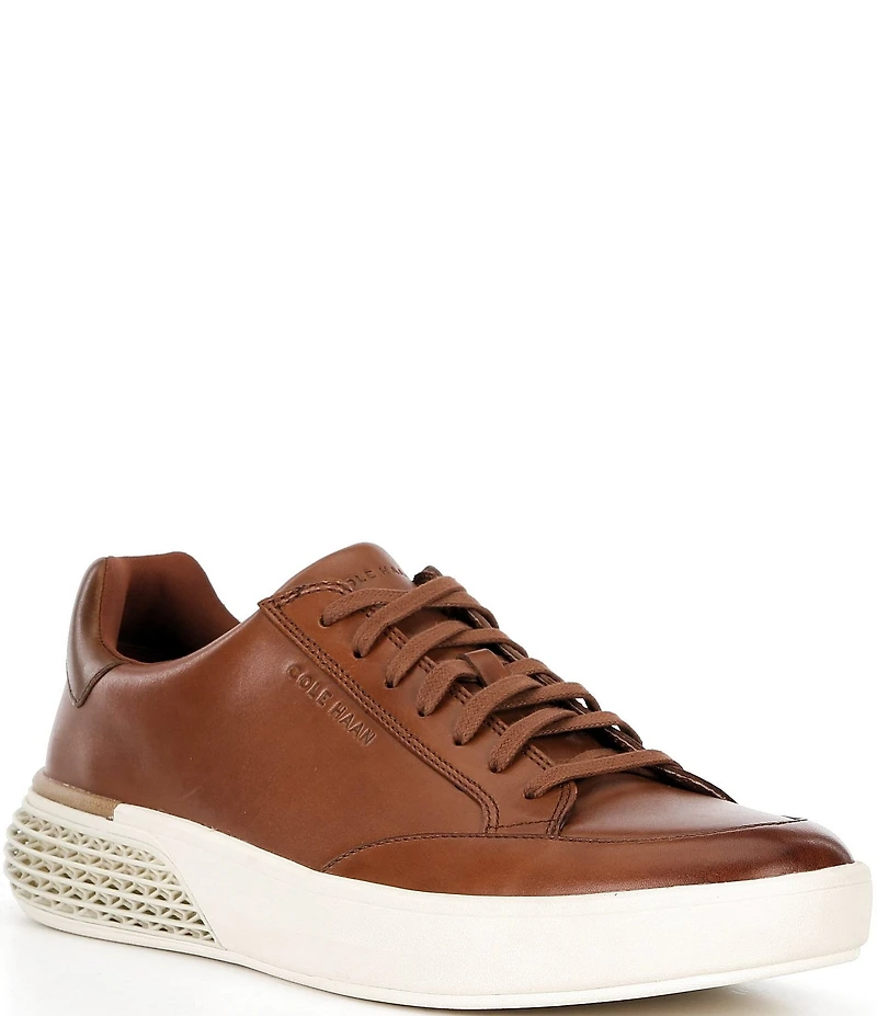 Cole Haan Men's GrandPrø Leather Halfcourt Skyweave Sneakers